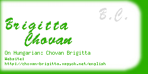 brigitta chovan business card